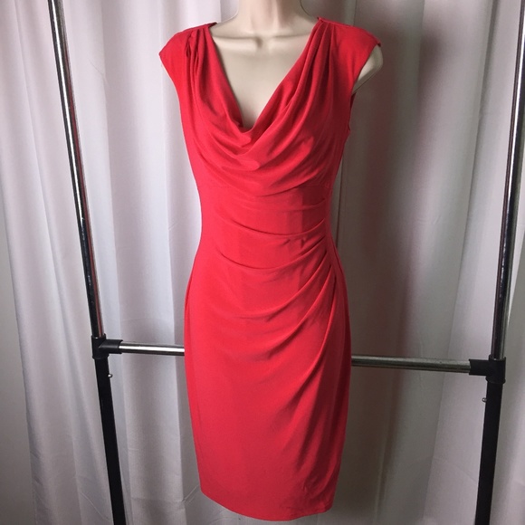 ralph lauren coral dress